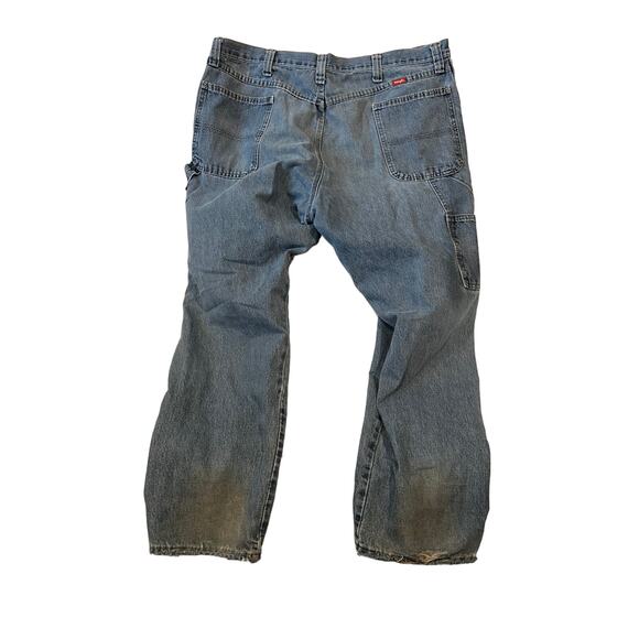 Wrangler Blue Carpenter Work Jeans Mens 40x30 - Picture 4 of 4